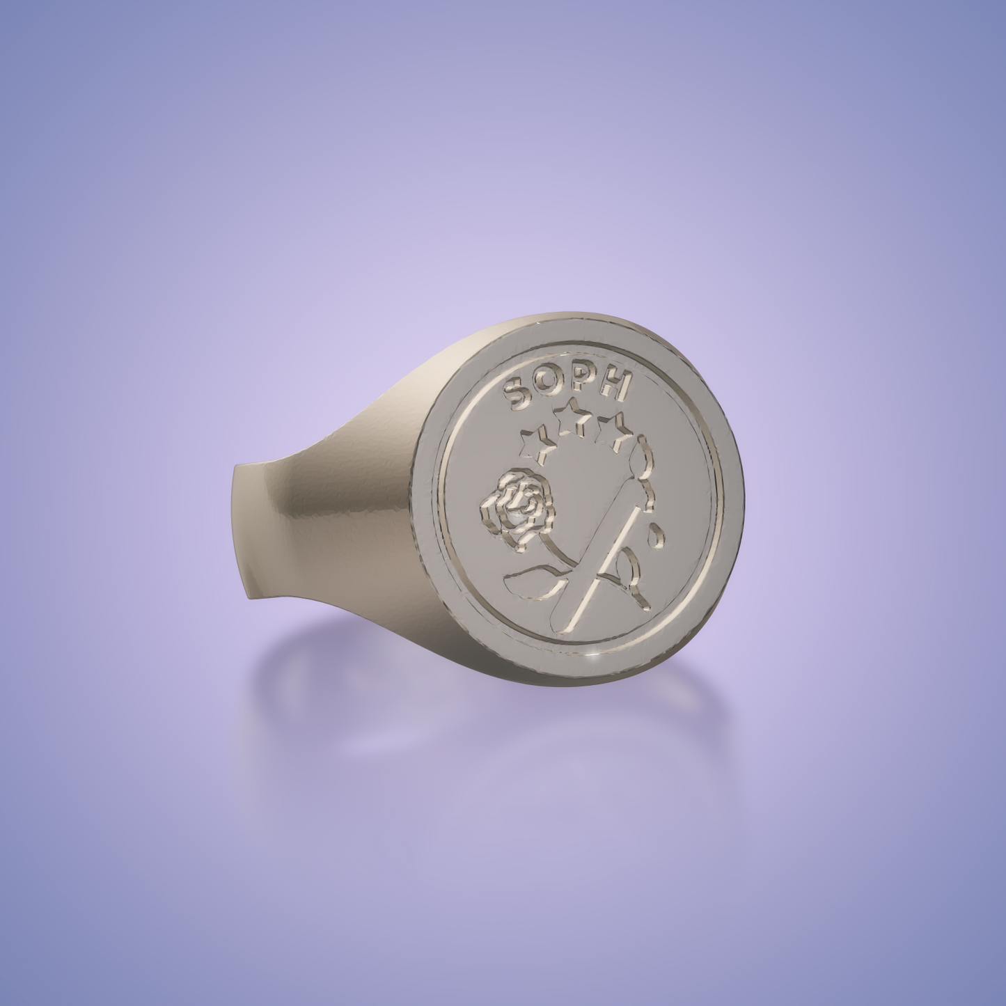 Custom SOPH Sorority Signet Ring - 21319 - The Custom Brand Shop