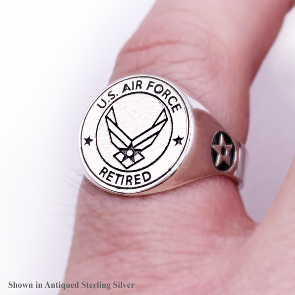 Air force on sale signet ring