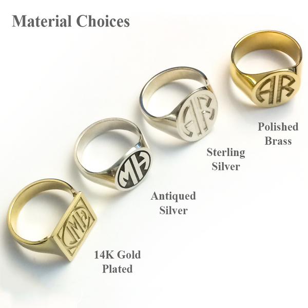 Gold signet 2025 ring custom