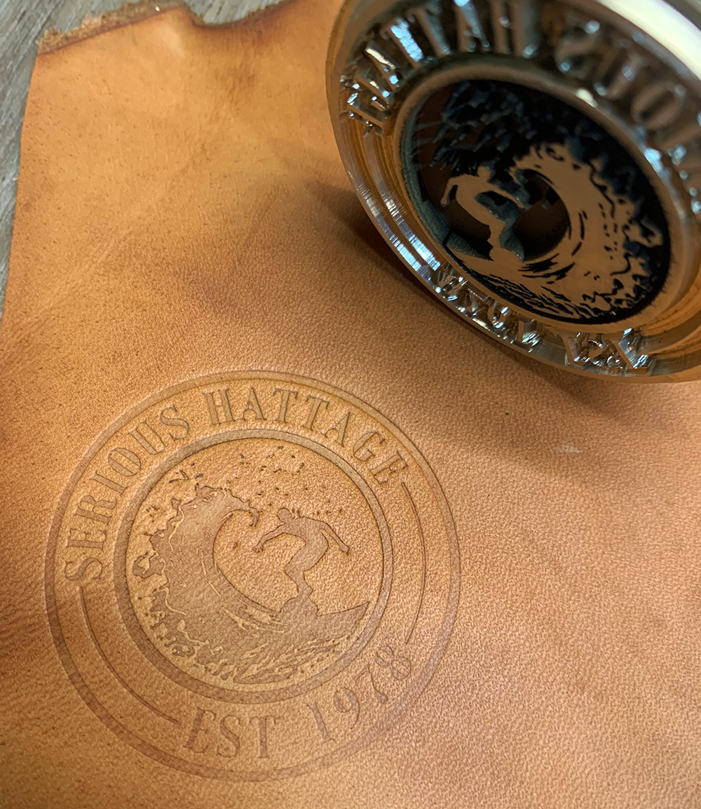 Custom Leather Embossing Stamp - The Custom Brand Shop