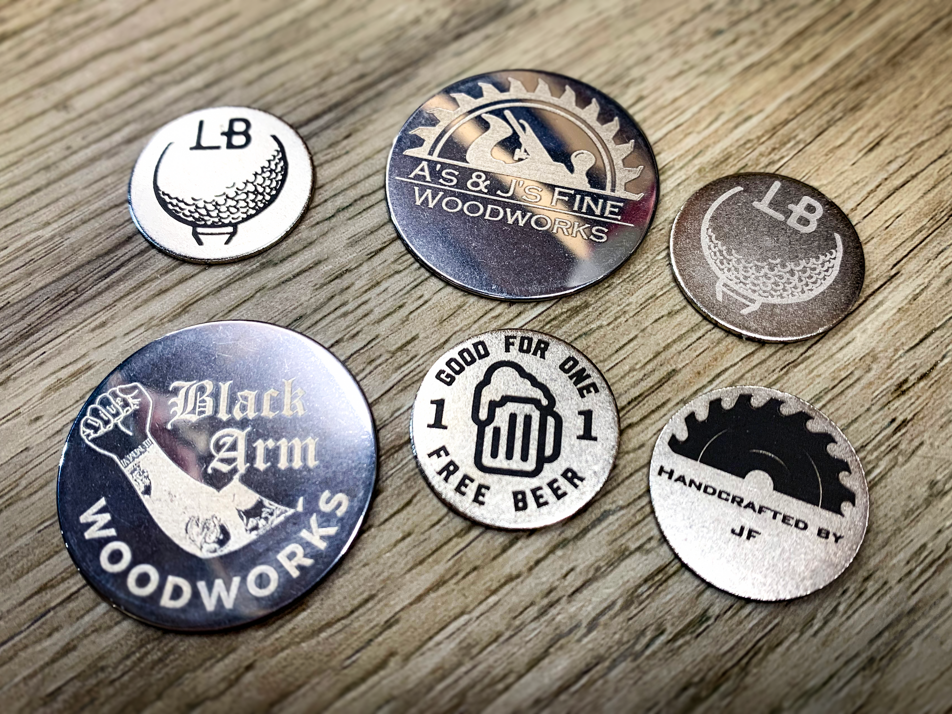 Stainless Steel Inlay Medallions - Sets of 10 - The Custom Brand Shop