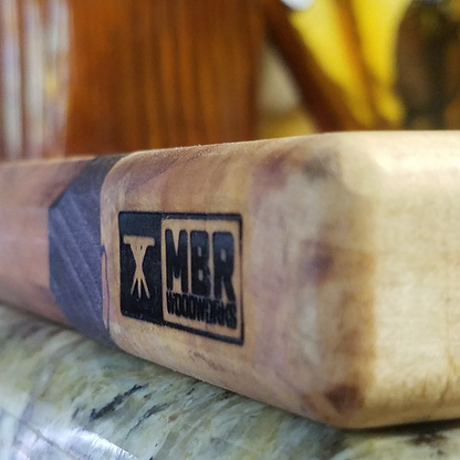 Custom Logo Wood Branding Iron - 2.5"x2.5" Brass Stamp With Handle, For Leather, Wood, BBQ, Wedding DIY